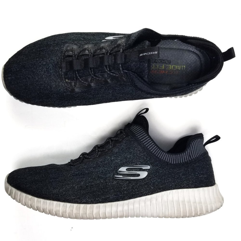 Skechers Summits Athletic Slip-on Bungee Laced Mesh Upper Memory Foam Sz 10 Wide